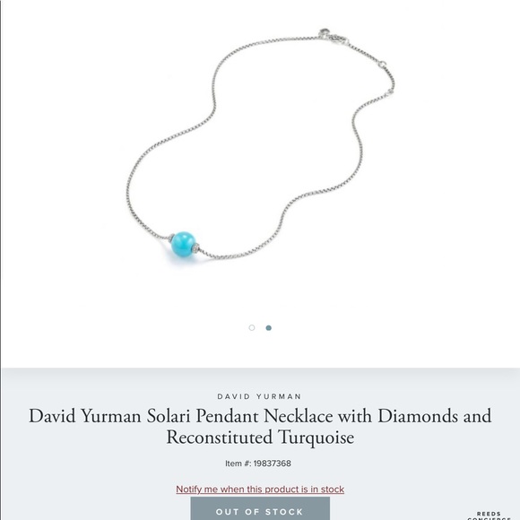 David Yurman Solari Necklace w/ Diamonds  Sold out Everywhere - Picture 9 of 10